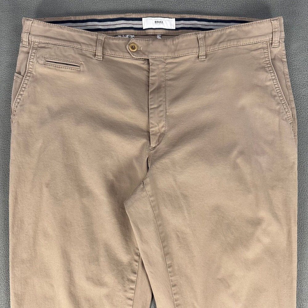 Brax Pants Mens 40x36 Beige Everest‎ Chino Trousers Quiet Luxury Minimalist